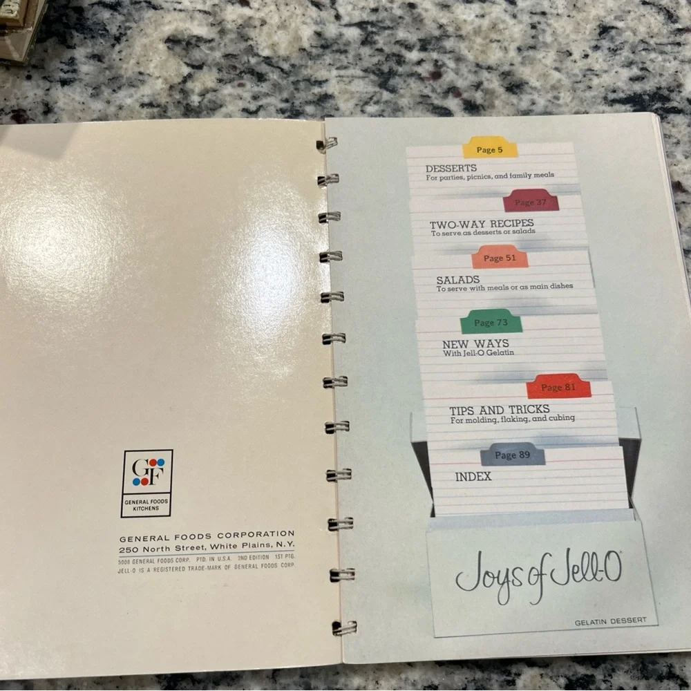 VTG The New Joys of Jell-O Recipe Books (2) 1970’s